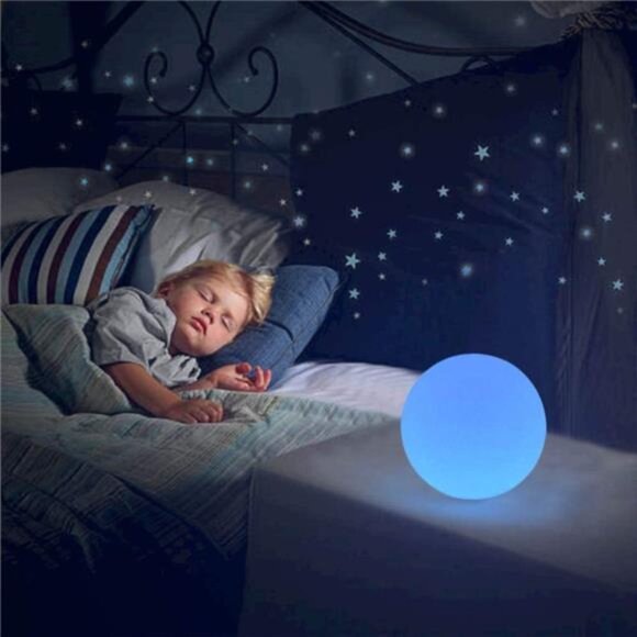 LED Ball Light, 6-Inch Rechargeable & Remote Control Globe Lights 16 RGB - Picture 6 of 8